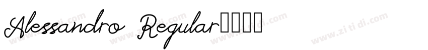 Alessandro Regular字体转换